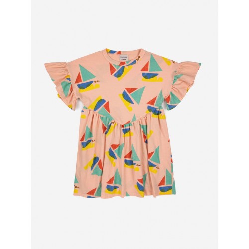 Bobo Choses šaty Multicolor Sailboat